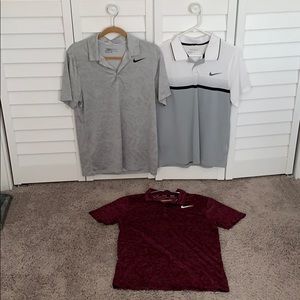 A great trio of Nike Golf Polo shirts!!